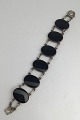 Danam Antik presents: Niels Erik From Sterling Silver Bracelet (Black Onyx)