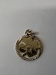 Antik Huset præsenterer: 14 karat guld. Firkløver.Charms / Vedhæng.Højde 1,8 cm.