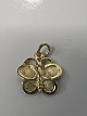 14 karat guld. Sommerfugl.Charms / Vedhæng.Højde 1,4 cm.