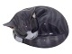 Antik K presents: Royal Copenhagen figurineSleeping grey striped cat