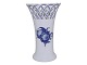 Antik K presents: Blue Flower BraidedRare vase with pierced border