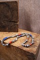 K&Co. presents: Old oriental necklace with silver and colored stone beads...