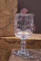 K&Co. presents: Old French souvenir wine glass with engraved writing and decorations "Souvenir De La Feté"...