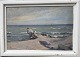 Arthur Nielsen: Maleri med motiv fra Tisvilde Strand ca. ...