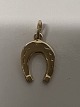 14 karat guld. Hestesko. Charms / Vedhæng.Højde 1,5 cm.
