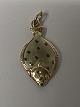 Antik Huset præsenterer: 14 karat guld. Rødspætte med emalje. Charms / Vedhæng.Højde 2,1 cm.