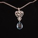 Aabenraa Antikvitetshandel presents: Ole Lynggaard Copenhagen 14kt whitegold Necklace and pendant with a ...