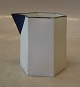 Klosterkælderen presents: Angular pitcher 8.5 x 8.8 cm blue decoration Signered Bodil Manz: