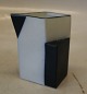 Klosterkælderen presents: Bodil Manz: Angular pitcher 8.5 x 7.2 cm blue decoration Signered