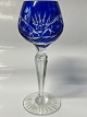 Rømer Glas Portvin Vin Blå.Højde 13 cm