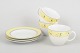 L'Art presents: Royal Doulton, Blueberry, set of three large coffee cups with saucers.