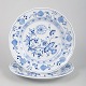 L'Art presents: Meissen, Pair of Deep Dinner Plates in Blue Onion Pattern.