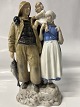 Bing & Grøndahl Figur, Fisker familie.Dek. Nr. 2025.