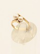 Middelfart Antik presents: 14 carat gold ring with two genuine pearls