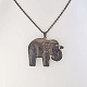 Herman Siersbøl halskæde med elefant Sterling sølv71 cm