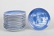 L'Art presents: Royal Copenhagen, set of twelve Christmas plates.