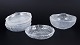 L'Art presents: Bengt Edenfalk for Skruf, set of six dessert bowls and one serving bowl.