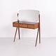 Osted Antik & Design presents: Teak Dressing Table with Black Glass by Ølholm Møbelfabrik 1960s Attributed to ...