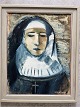 Maleri af N.E.G. Nilsson - Portræt af Nonne.
