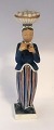 Lundin Antique presents: Royal Copenhagen. Porcelain figure. The woman with the eggs. Model 1844 (4844). Height ...