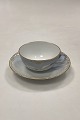 Danam Antik presents: Bing and Grondahl Seagull with Gold Coffee Cup and Saucer with pierced border