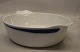 254 Stort fad med hanke 9 x 32.5 cm (402) B&G porcelæn Komet