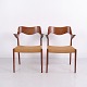 Osted Antik & Design presents: Pair of N.O. Møller Model 55 Teak and Woven Dining Armchairs by J.L. Møllers ...