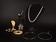 L'Art presents: Set of 11 Vintage Jewellery Items. Rings, Bracelet, Necklaces and Earrings. Bijouterie. 20th ...