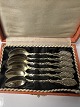 Antik Huset presents: 6 pcs. Gold plated silver coffee spoons / Salt spoonLength 9.0 cm.