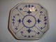 Blue Fluted Plain, 
Square Dish, from 1898-1923