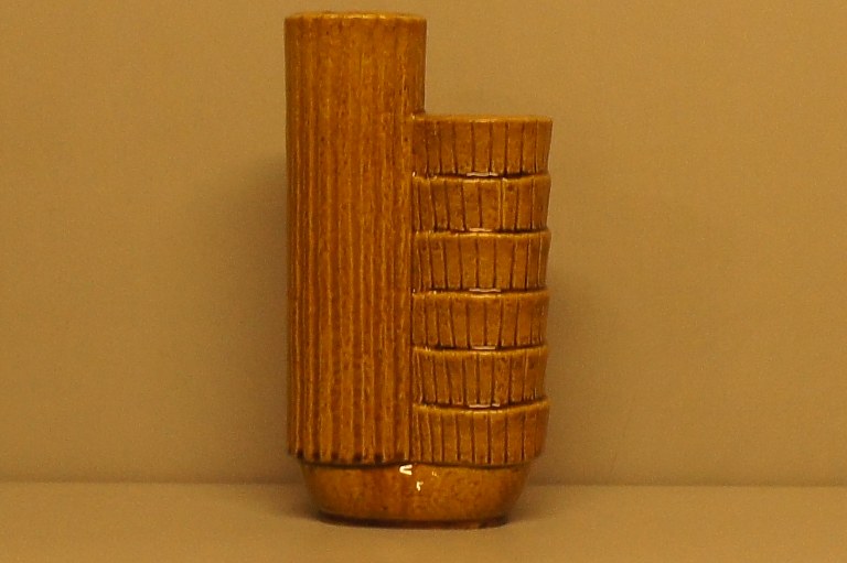 Stor Rörstrand Gunnar Nylund Chamotte vase. 26 cm. høj.