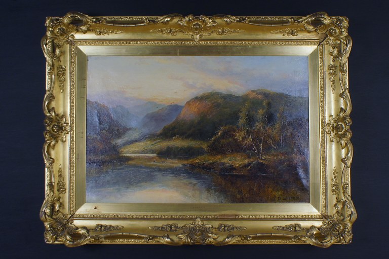 Daniel Sherrin: Scottish landscape. Signed D. Sherrin.