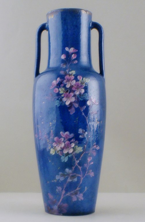 Clément Massier og Lucien Lévy-Dhurmer, stor fransk vase i keramik.