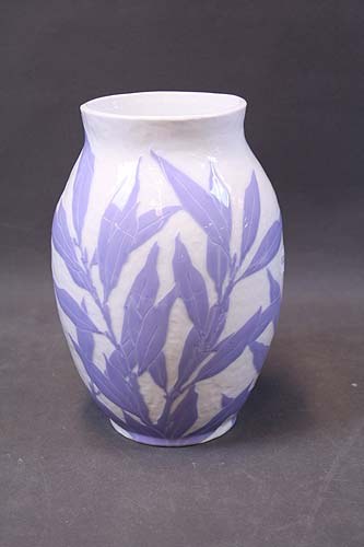 Art Nouveau vase in porcelain, Gunnar Wennerberg, Gustafsberg, 1902.
