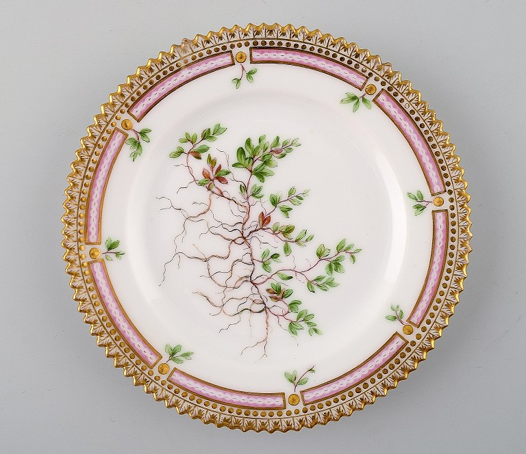 Antique Royal Copenhagen Flora Danica dessert plate.
