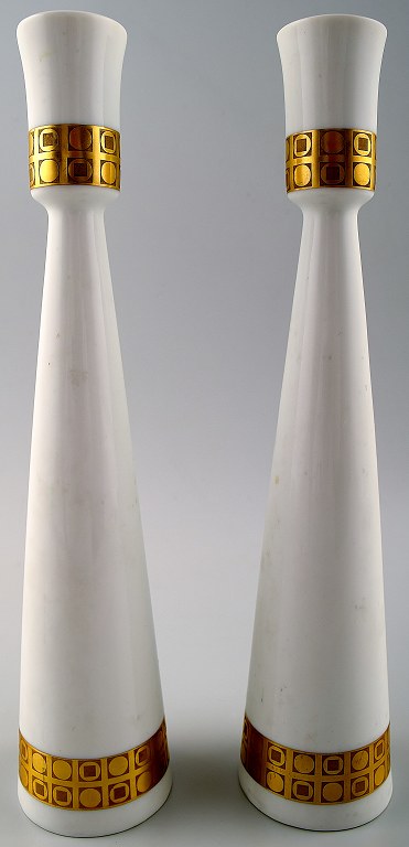 Rosenthal Bjorn Wiinblad pair of candlesticks.
