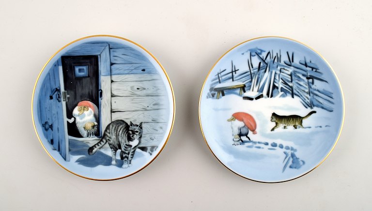 B & G (Bing & Grondahl) Christmas Service, Harald Wiberg.
2 miniature plates.