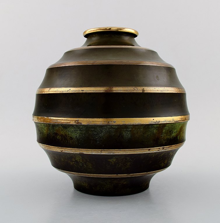Svenskt Tenn Art deco bronze vase.