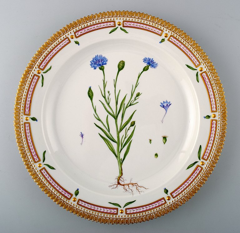 Royal Copenhagen. Flora Danica. Round serving plate. Model # 3524.