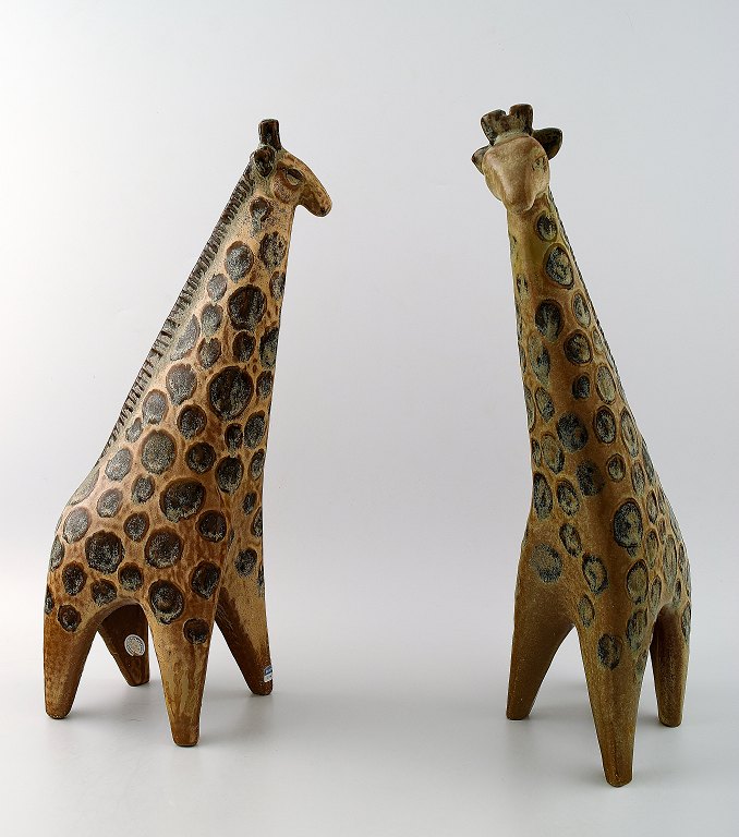 Lisa Larsson Zoo figur, 2 Giraffer. 
