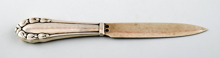 Georg Jensen Lily of the valley silver rare letter knife.
