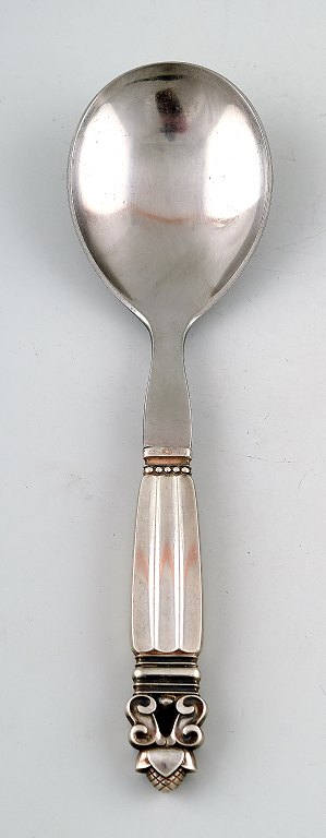 Georg Jensen "Acorn" serving spoon.
