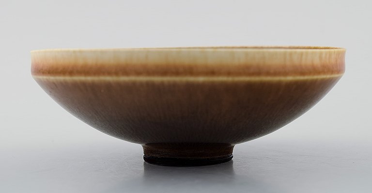 Berndt Friberg Studio art pottery vase. Modern Swedish design. Unique, handmade.