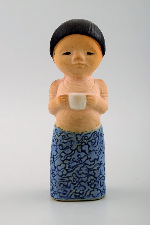 Lisa Larson for Gustavsberg. Stoneware figure from "All the world