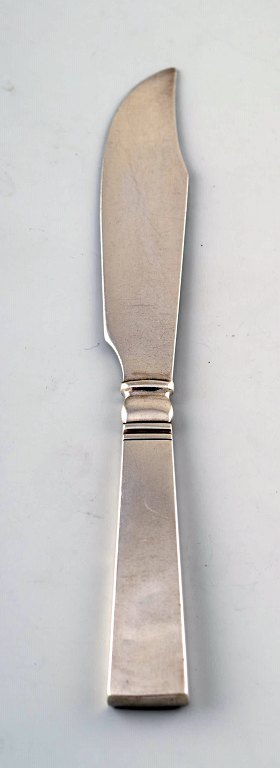 Georg Jensen Sterling Silver Block / Acadia Fish Knife.
