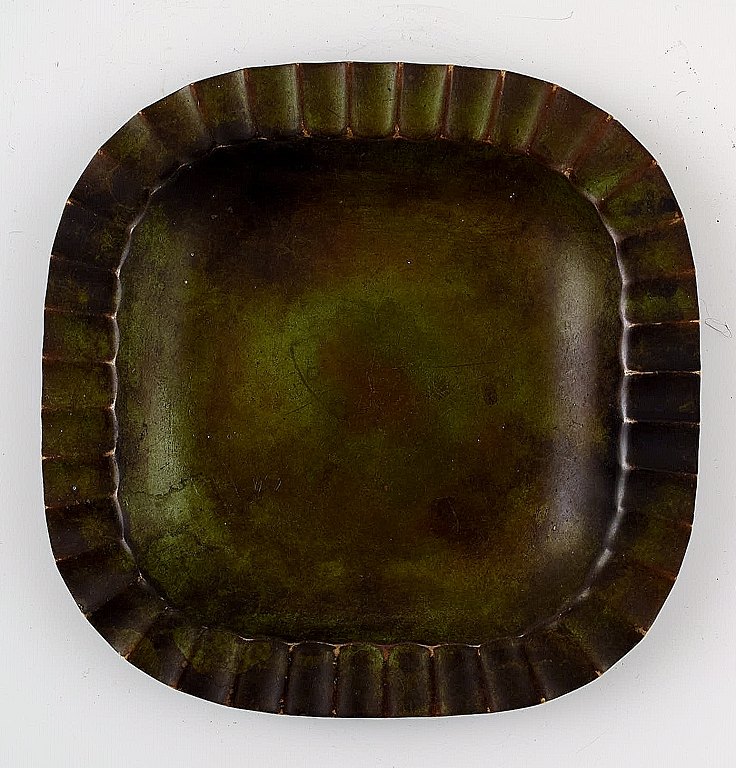 Just Andersen Art deco bronze dish.
