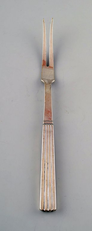 Bernadotte silver cutlery Georg Jensen. Large meatfork.