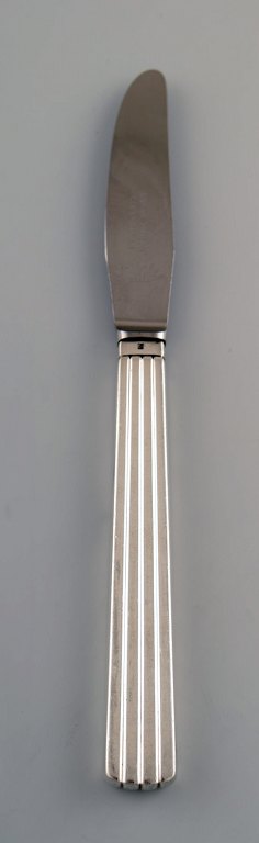 3 stk. Georg Jensen Sterlingsølv Bernadotte frokostkniv #023. 
