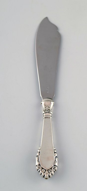 Danish silversmith. cake knife in silver. 1951.
