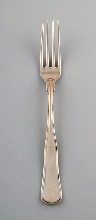 Danish silversmith. Old danish lunch fork in silver (830). Ca. 1900.
